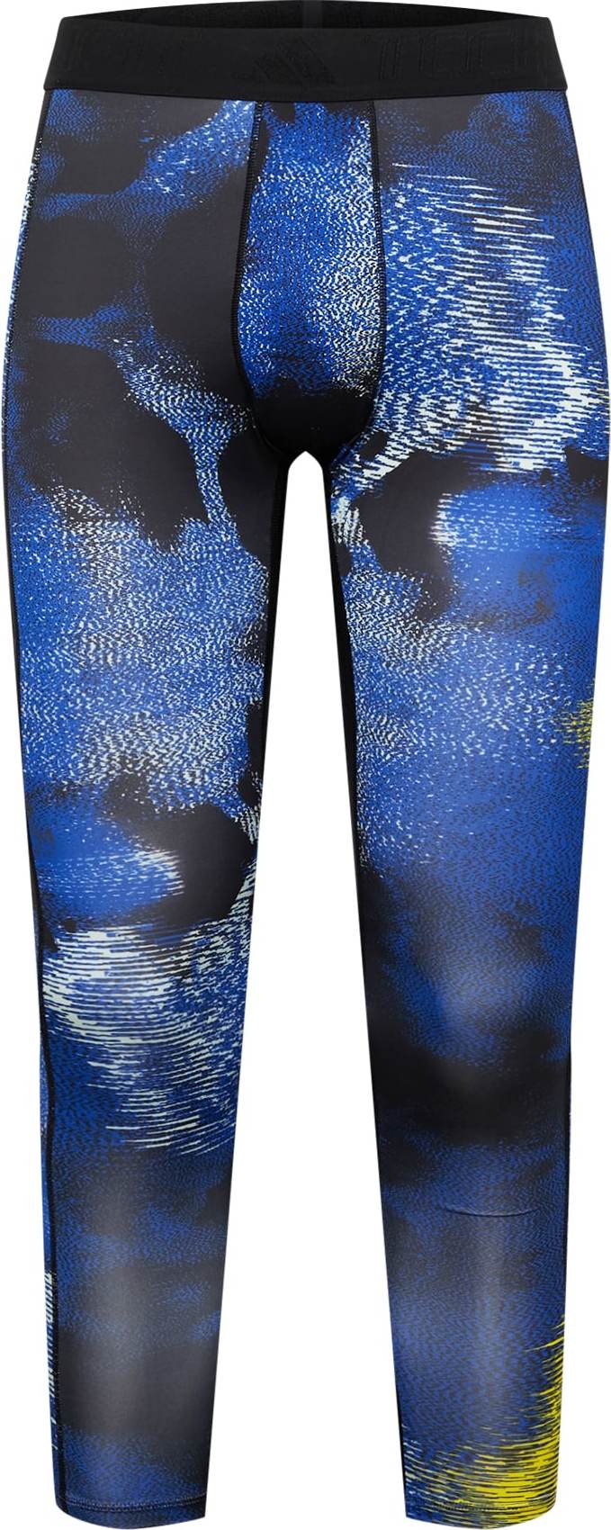 ADIDAS PERFORMANCE Sportovní kalhoty modrá / žlutá / černá