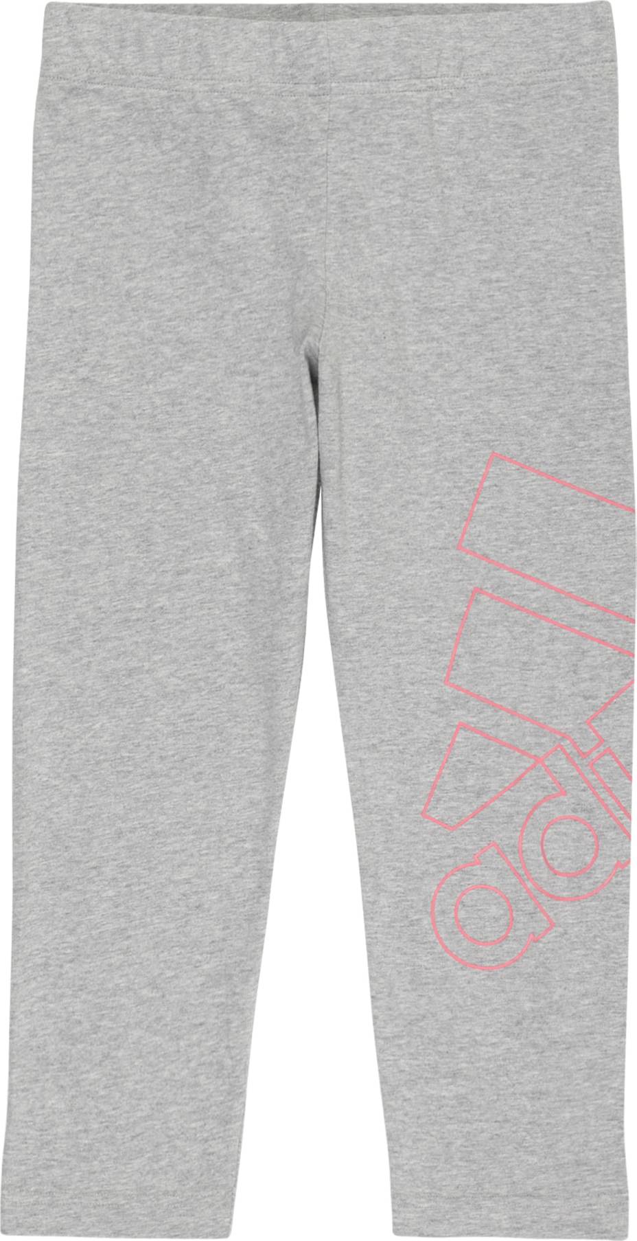 ADIDAS PERFORMANCE Sportovní kalhoty šedá / pink