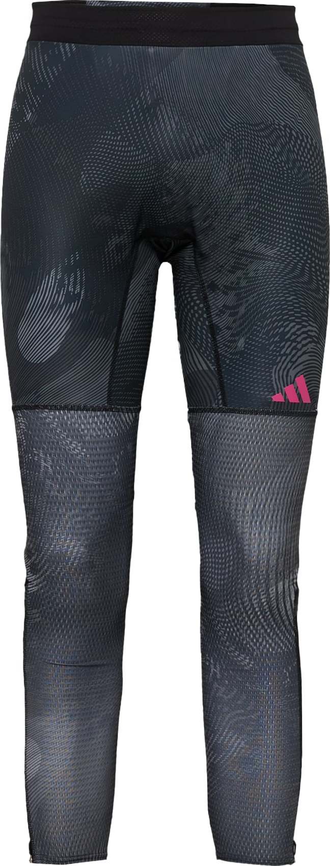 ADIDAS PERFORMANCE Sportovní kalhoty šedá / pink / černá
