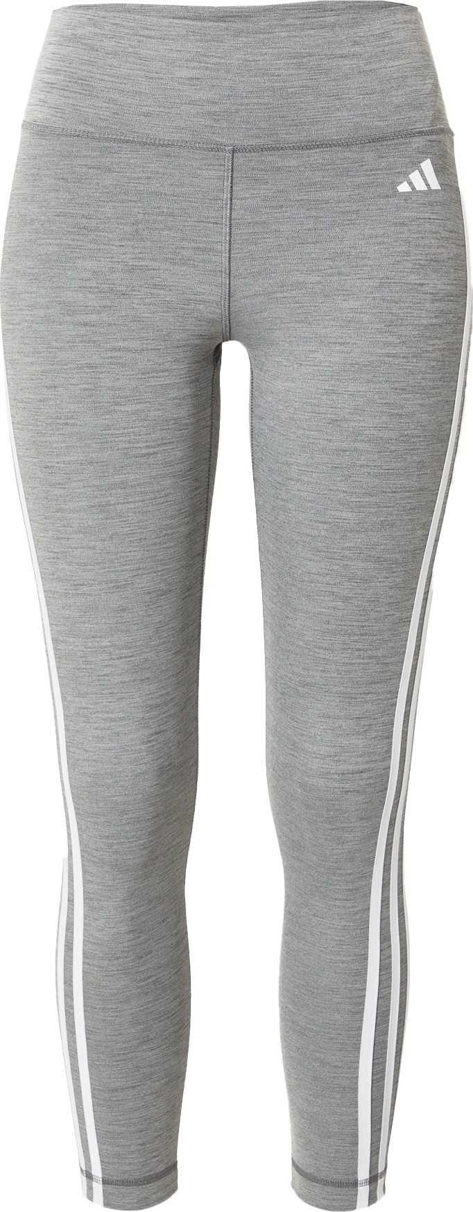 ADIDAS PERFORMANCE Sportovní kalhoty šedý melír / bílá
