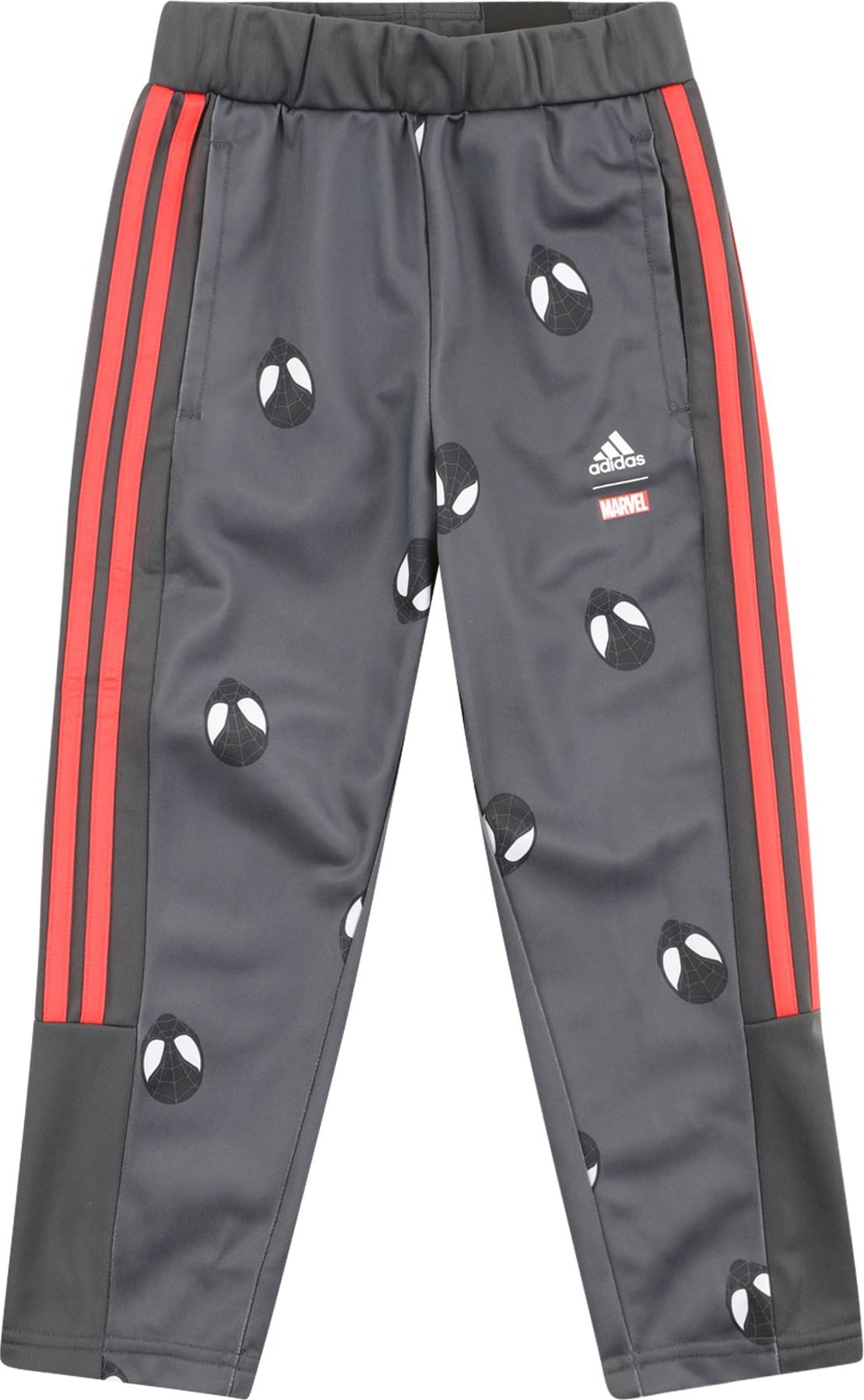 ADIDAS PERFORMANCE Sportovní kalhoty stříbrně šedá / světle červená / černá / bílá