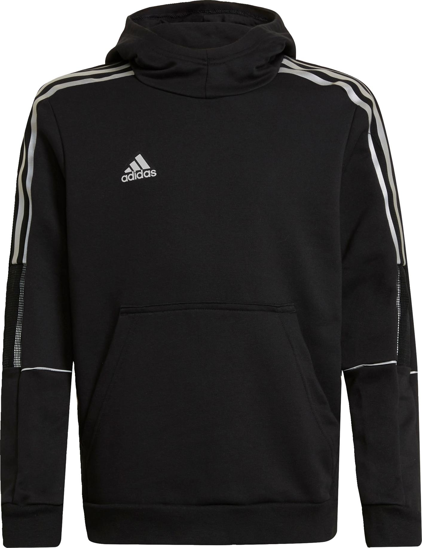 ADIDAS PERFORMANCE Sportovní mikina černá / bílá
