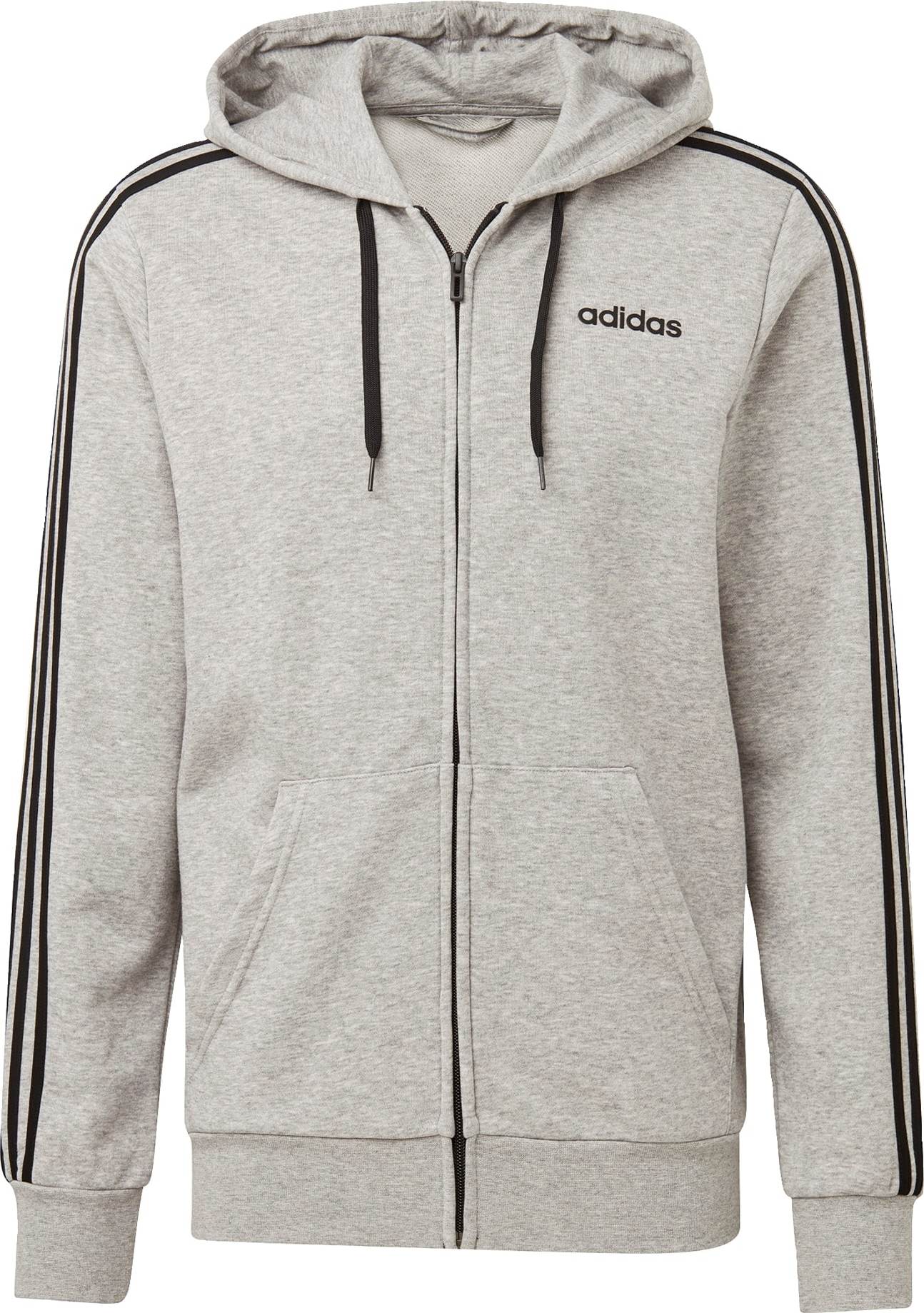 ADIDAS PERFORMANCE Sportovní mikina šedý melír / černá