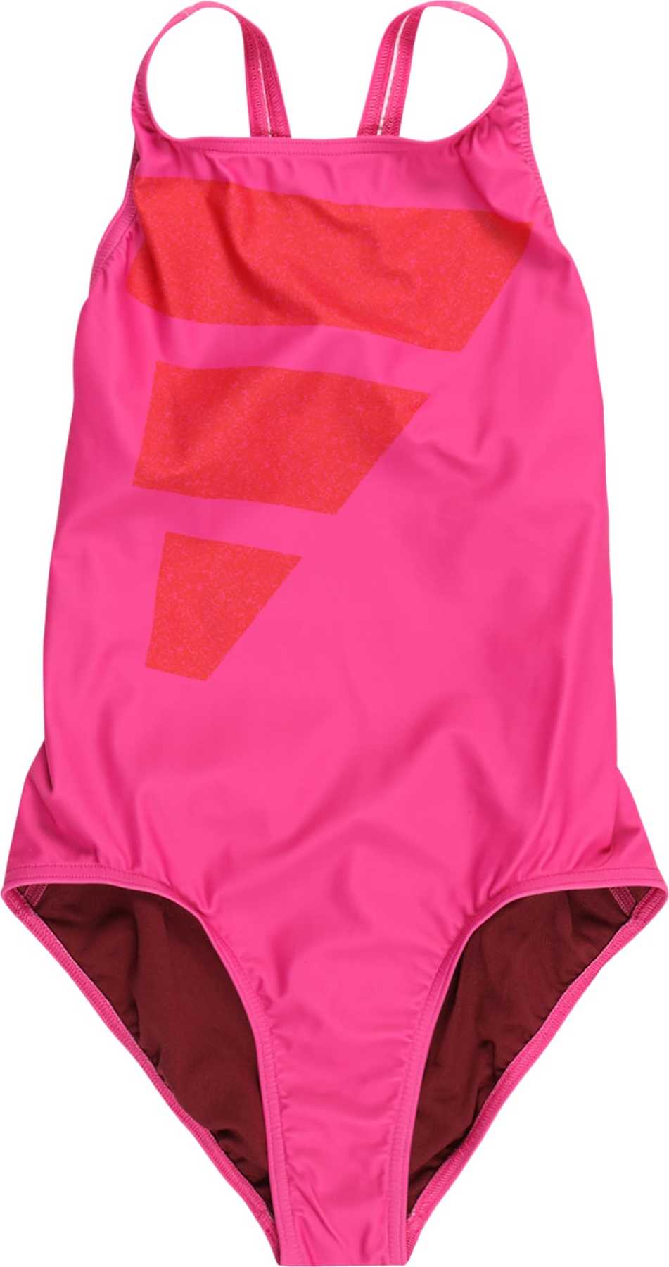 ADIDAS PERFORMANCE Sportovní plavky pink / červená