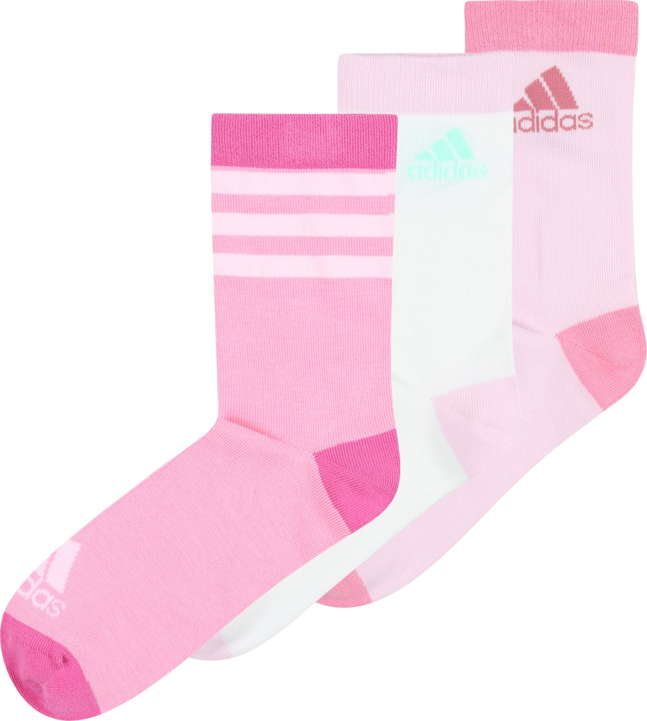 ADIDAS PERFORMANCE Sportovní ponožky mátová / růžová / světle růžová / bílá