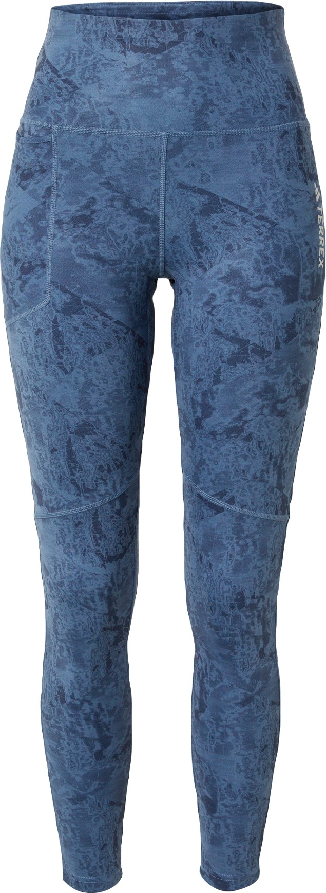ADIDAS TERREX Sportovní kalhoty námořnická modř / chladná modrá / bílá