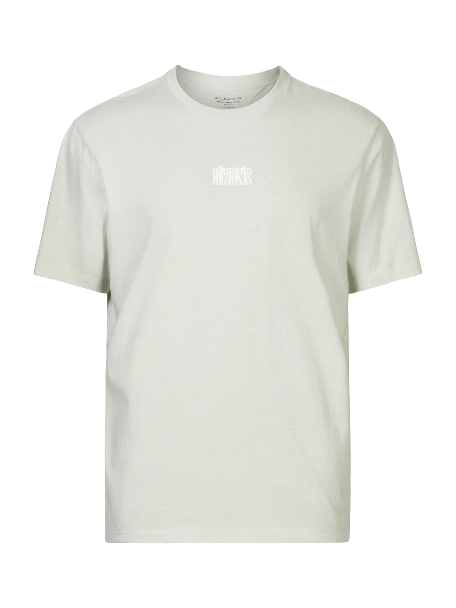 AllSaints Tričko světle šedá / bílá