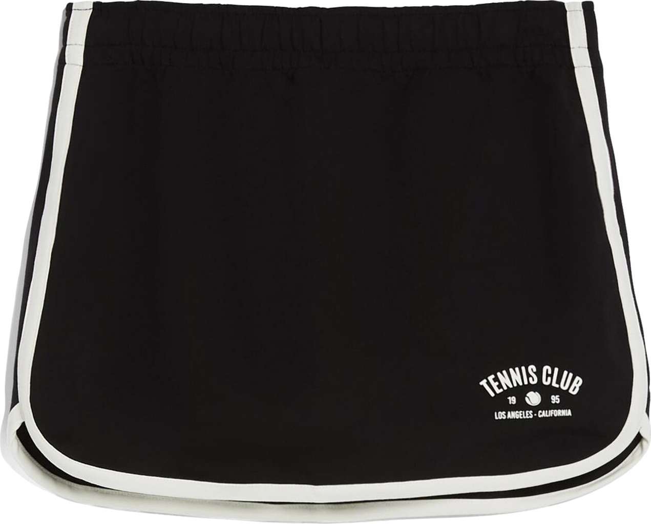 Bershka Sukně černá / bílá