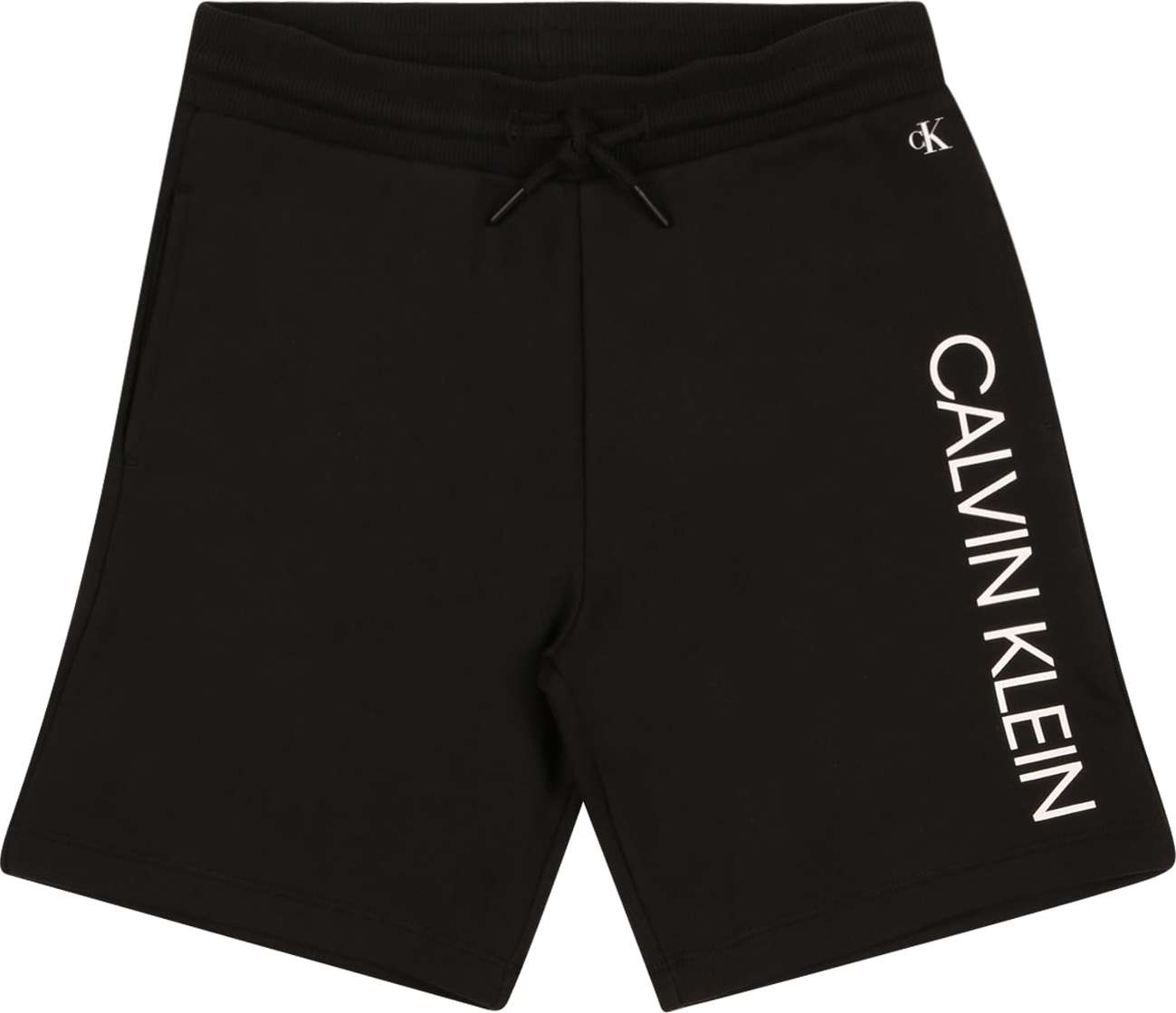 Calvin Klein Jeans Kalhoty černá / bílá