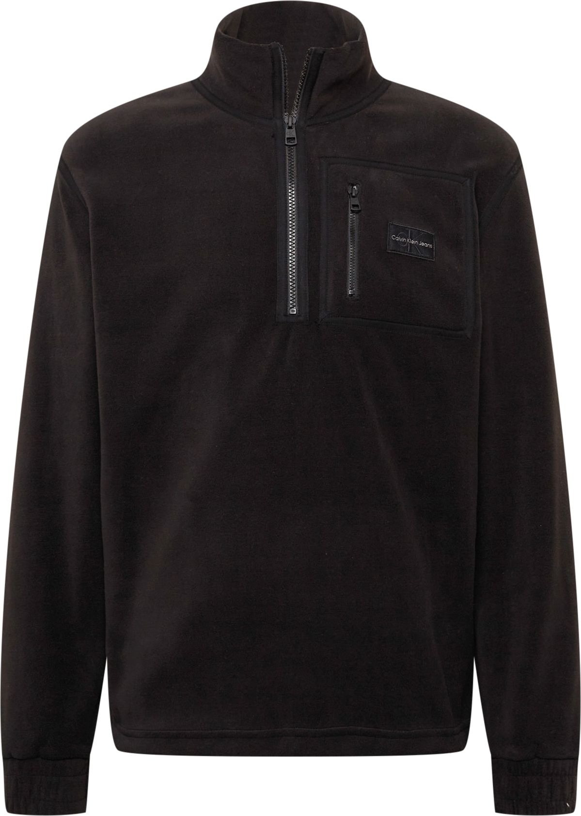 Calvin Klein Jeans Mikina černá / bílá