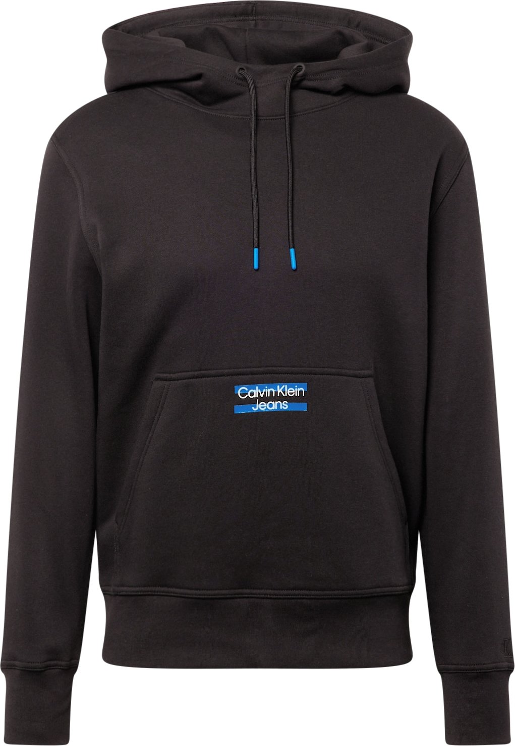 Calvin Klein Jeans Mikina modrá / černá / bílá