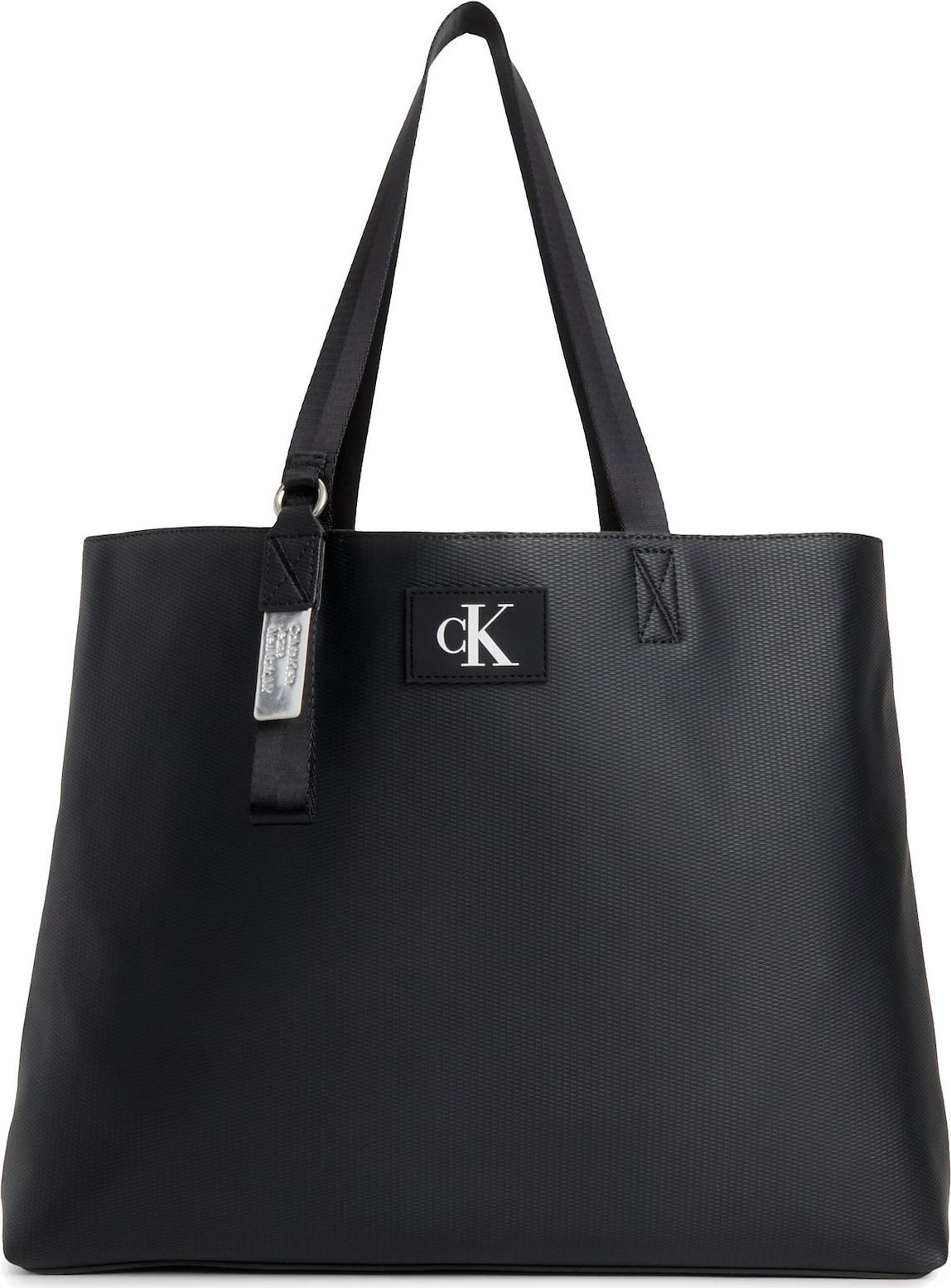 Calvin Klein Jeans Nákupní taška černá / bílá