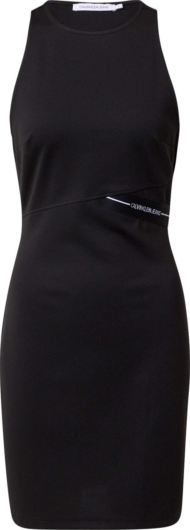 Calvin Klein Jeans Šaty 'MILANO' černá / bílá