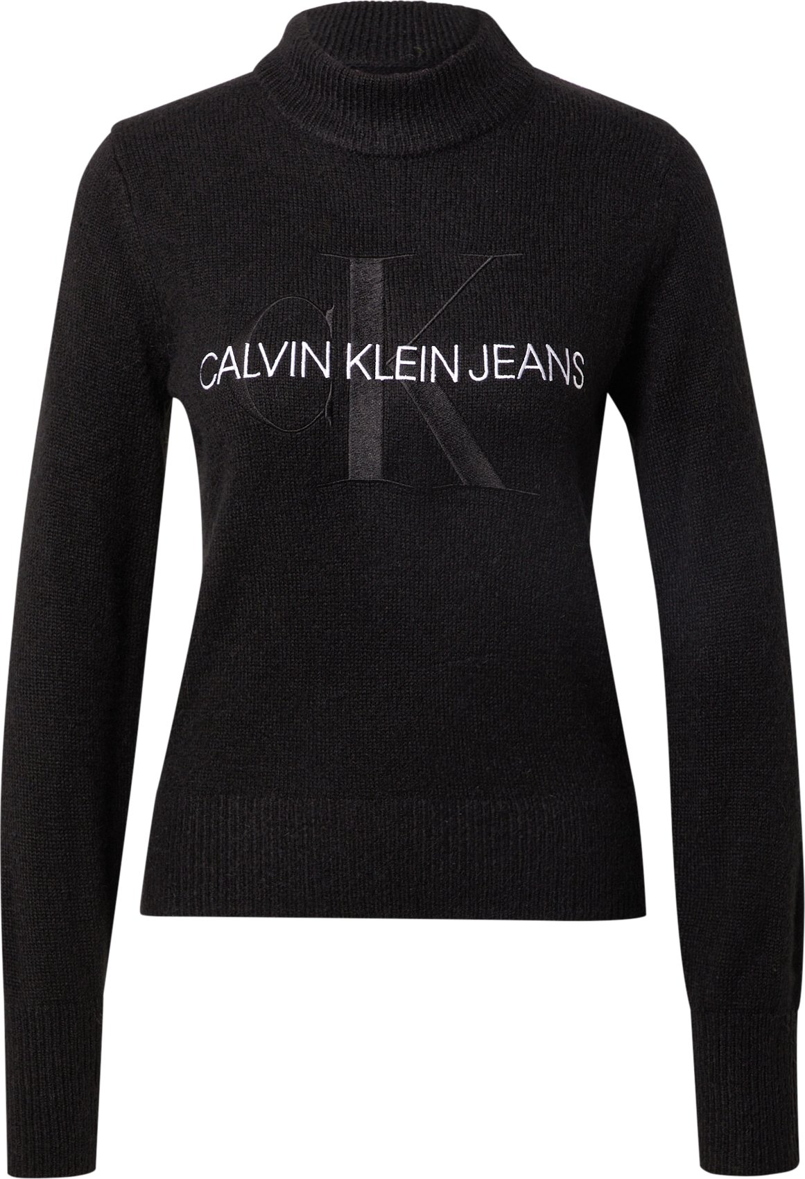 Calvin Klein Jeans Svetr černá / bílá