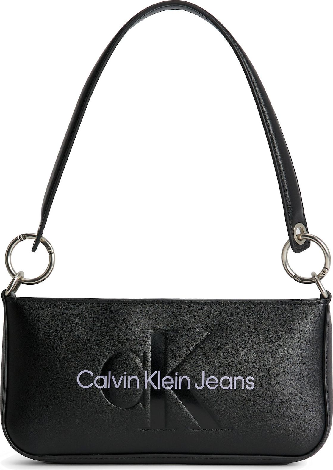 Calvin Klein Jeans Taška přes rameno pastelová fialová / černá