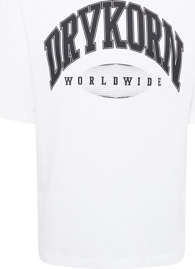 DRYKORN Tričko 'Hunt' černá / bílá