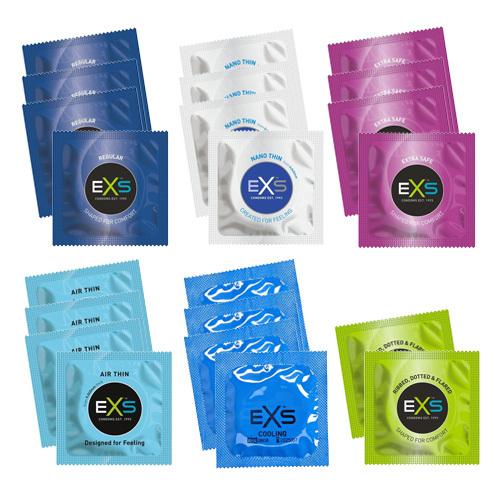 EXS kondomy Testovací sada č.5 - 22 ks EXS
