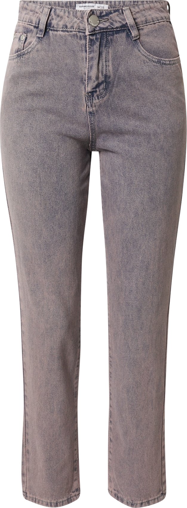 GLAMOROUS Džíny šedá / růžová