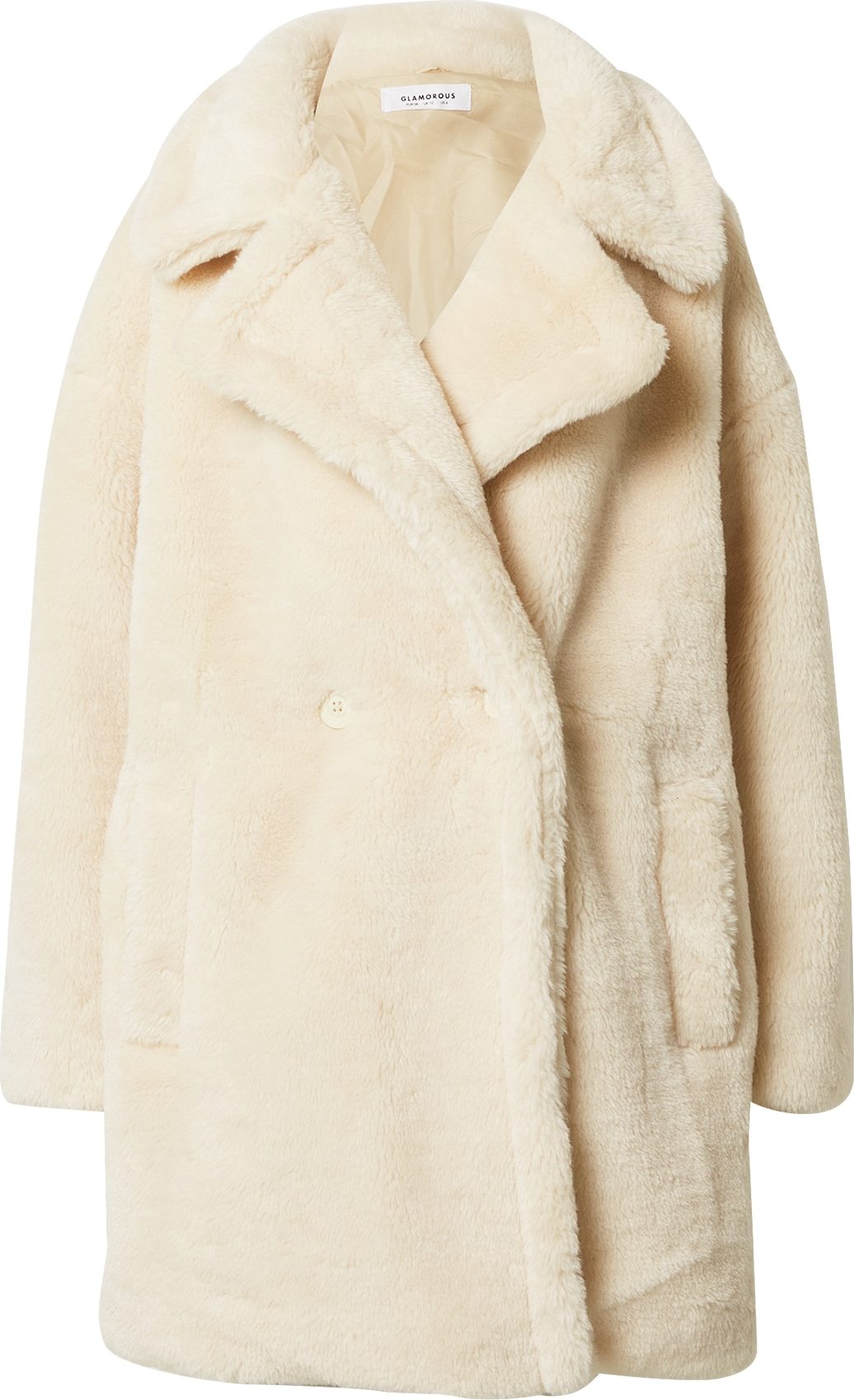 GLAMOROUS Přechodný kabát krémová