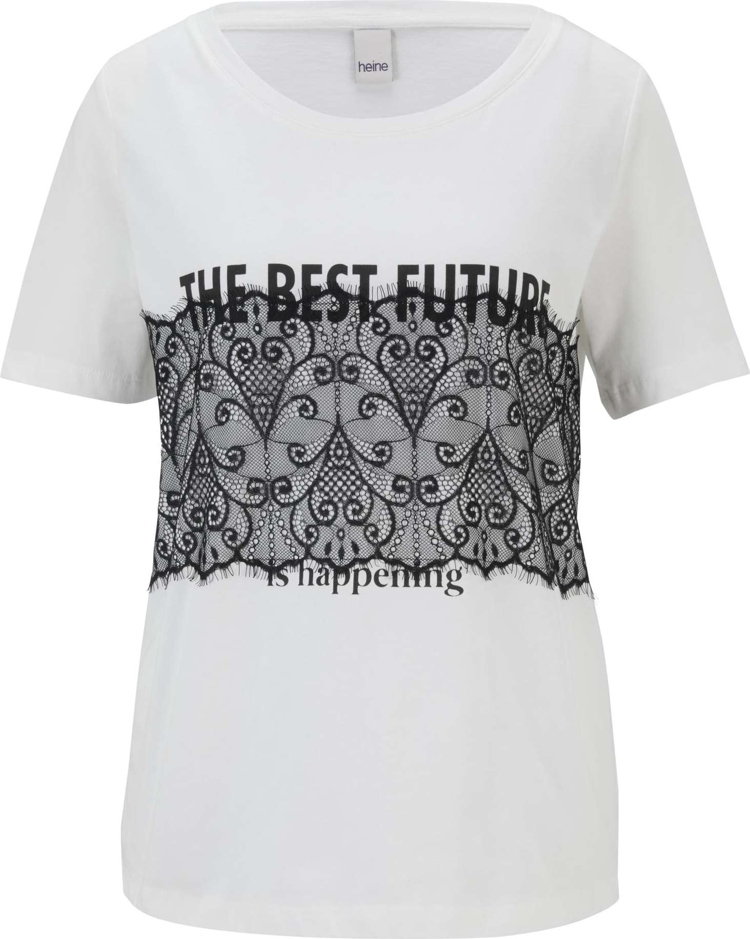heine Tričko černá / bílá
