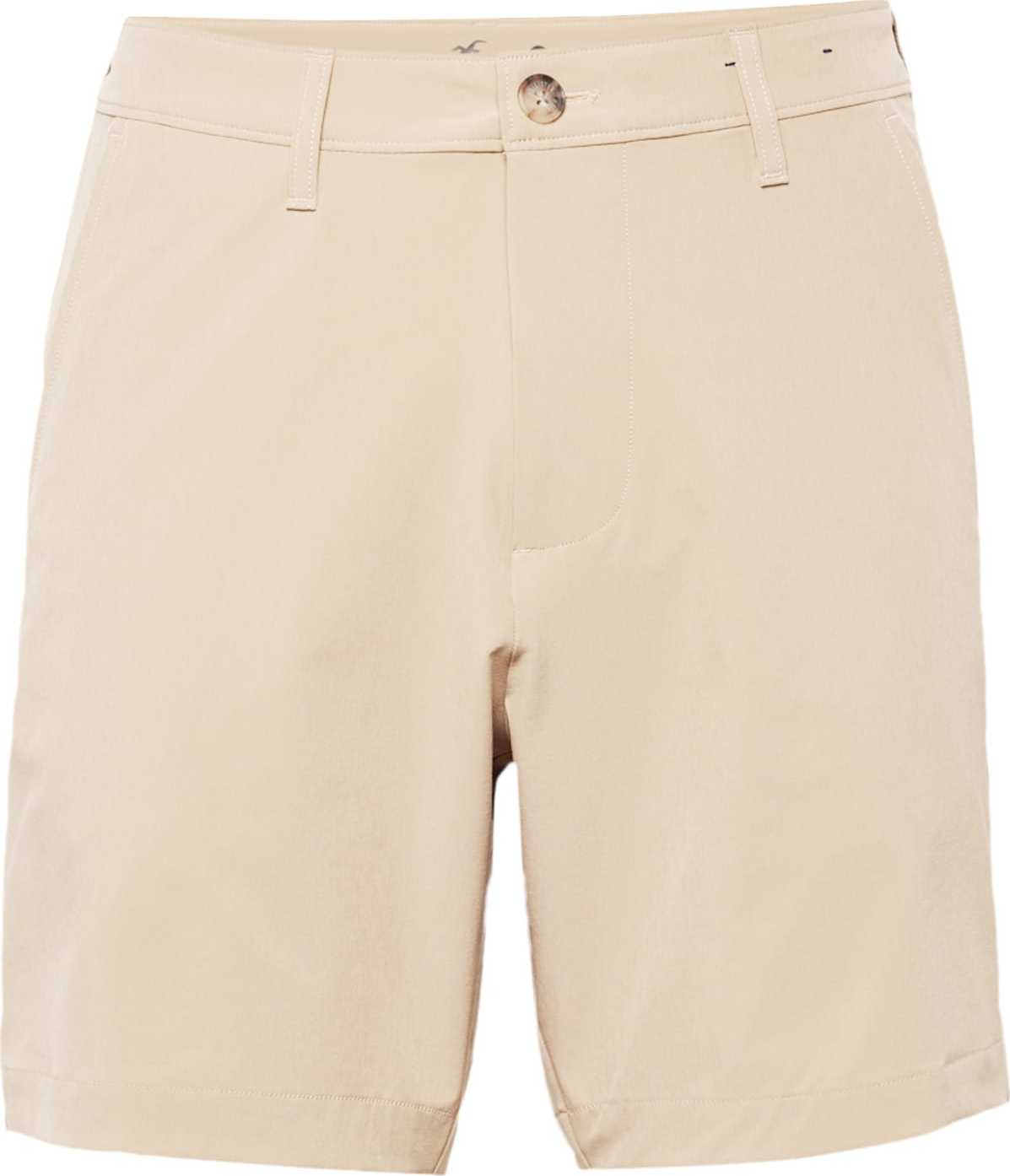 HOLLISTER Chino kalhoty béžová