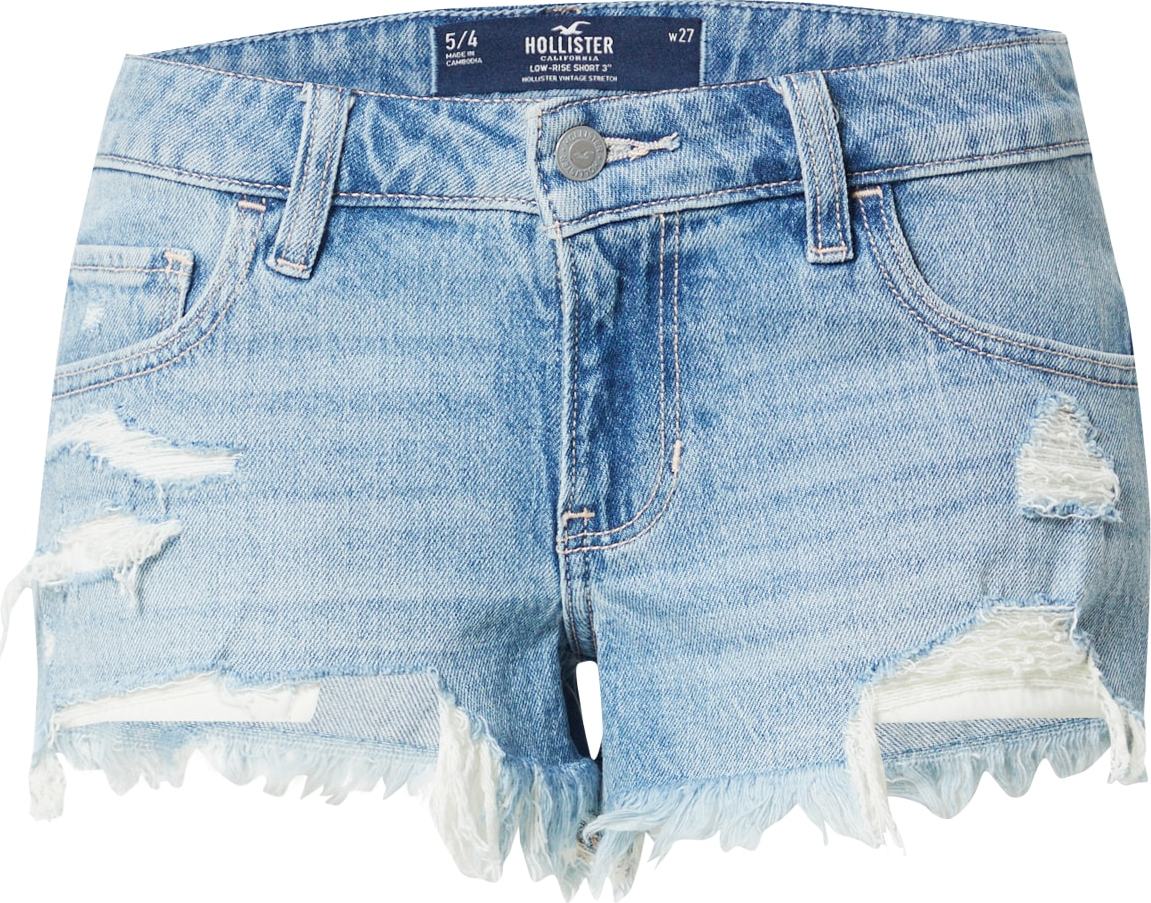 HOLLISTER Džíny modrá džínovina