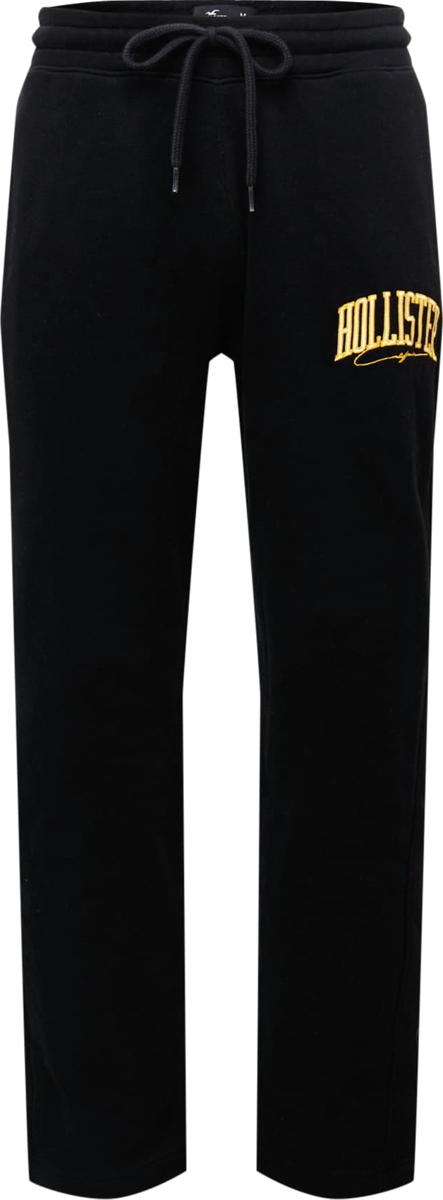HOLLISTER Kalhoty 'VARSITY' žlutá / černá / bílá