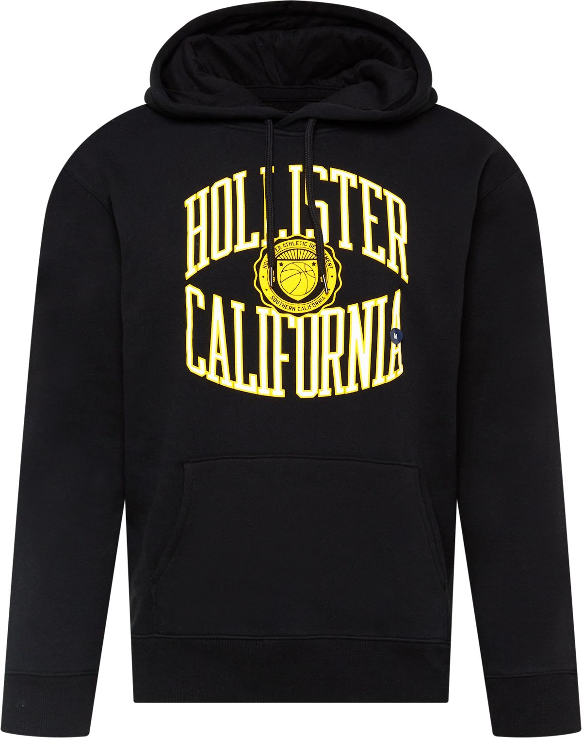 HOLLISTER Mikina žlutá / černá / bílá