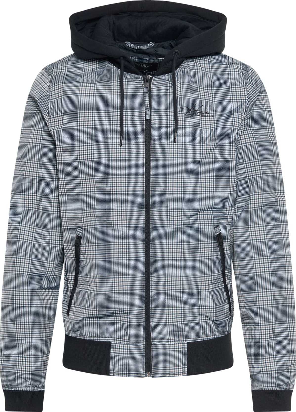 HOLLISTER Přechodná bunda šedá / antracitová / černá / bílá