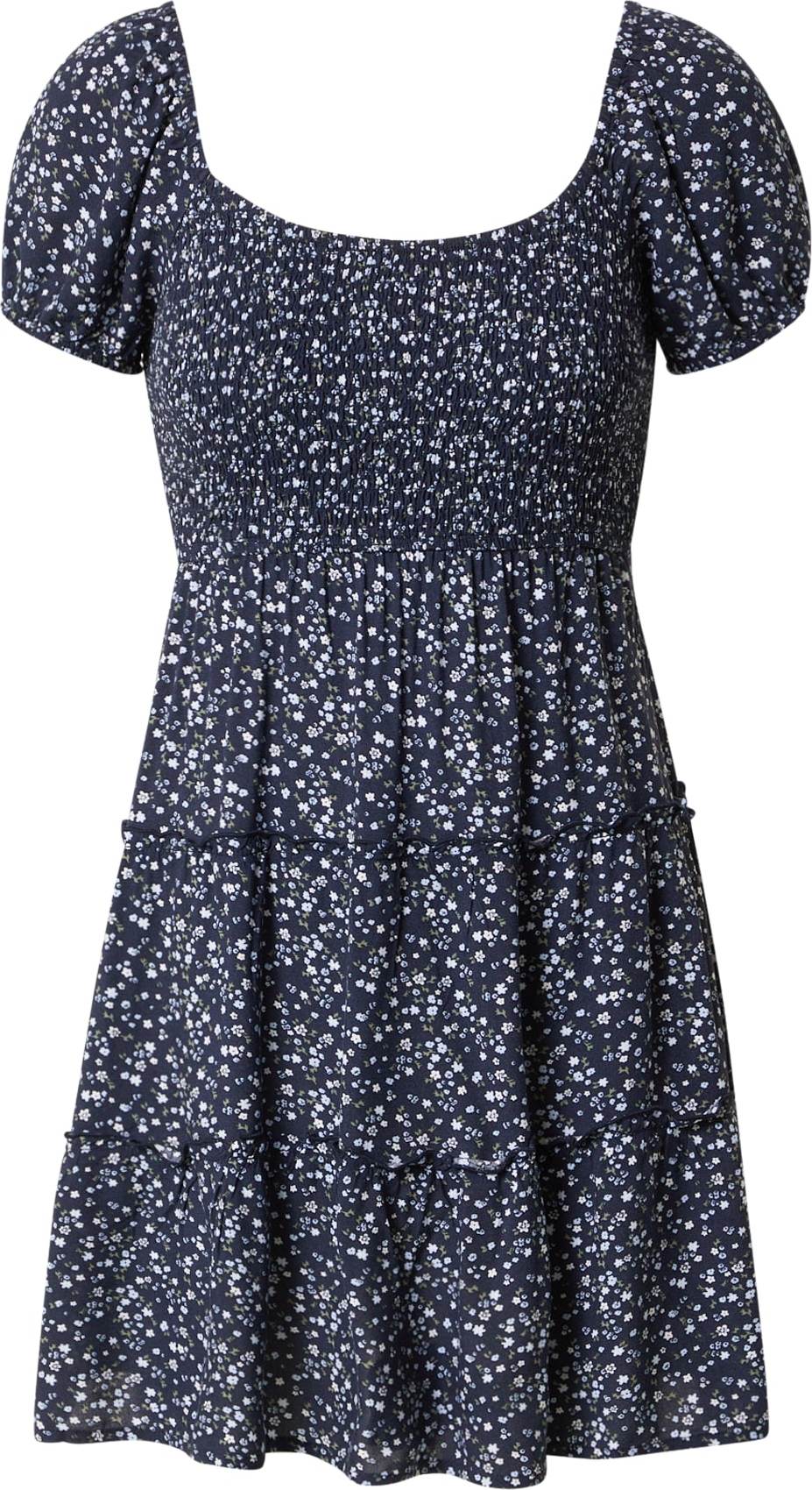 HOLLISTER Šaty námořnická modř / světlemodrá / khaki / bílá