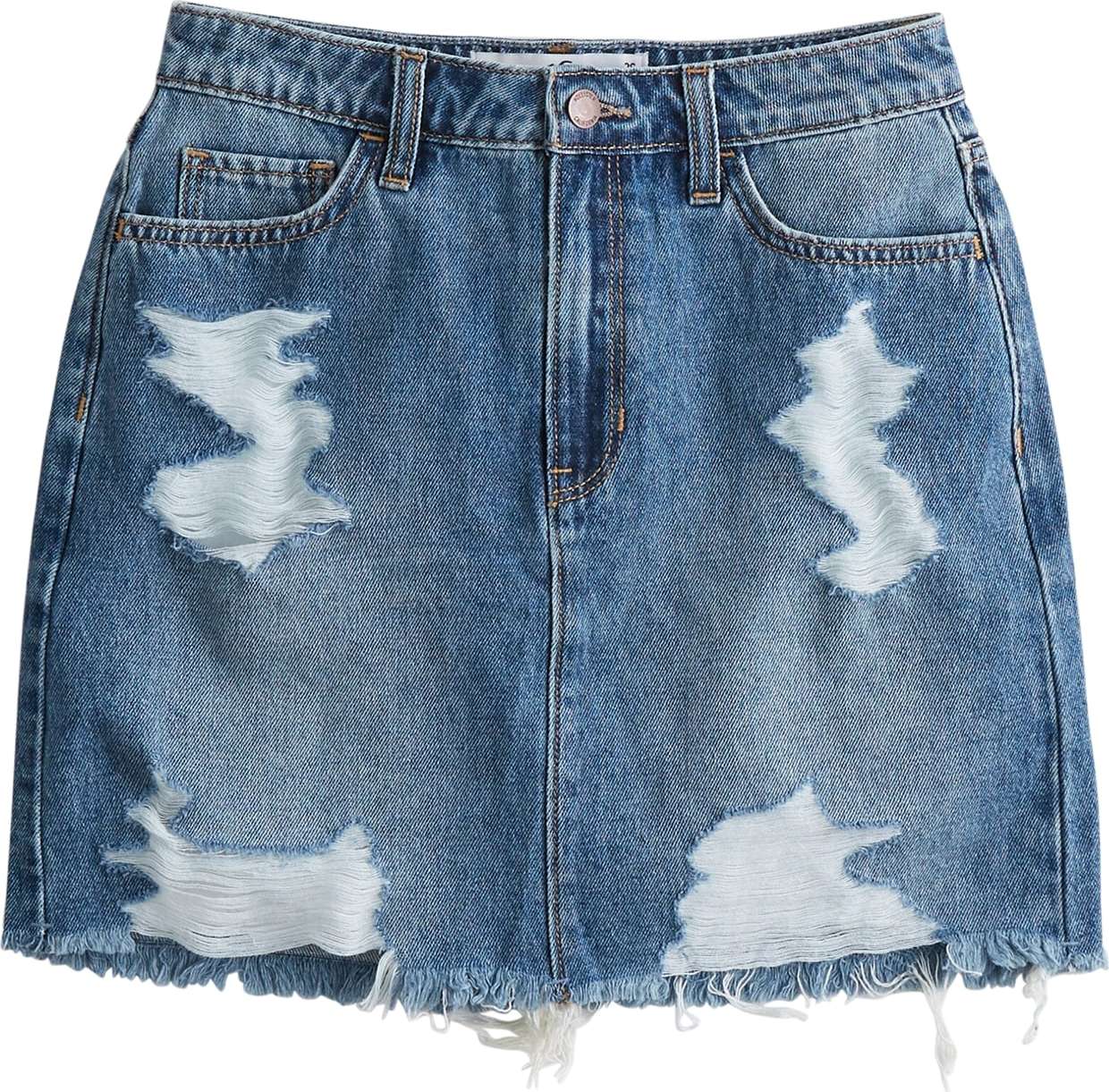 HOLLISTER Sukně 'Med' modrá džínovina