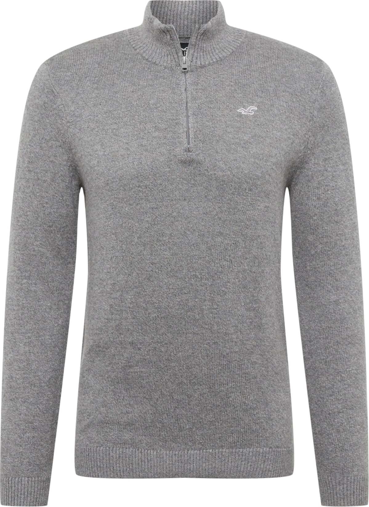 HOLLISTER Svetr šedý melír