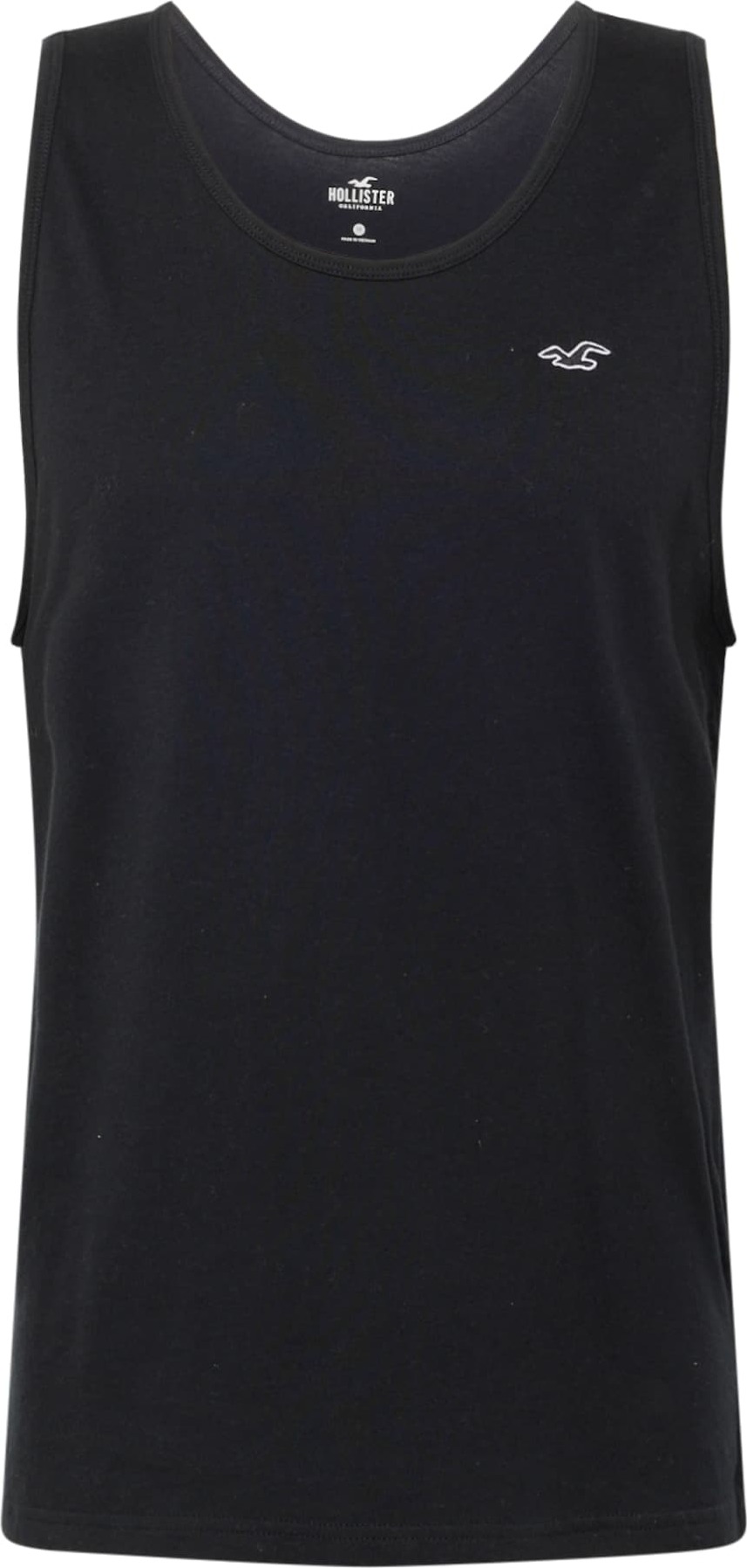 HOLLISTER Tričko černá / bílá