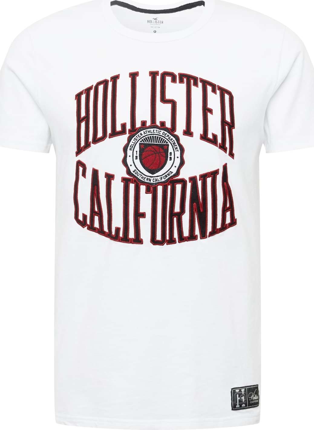 HOLLISTER Tričko červená / černá / bílá