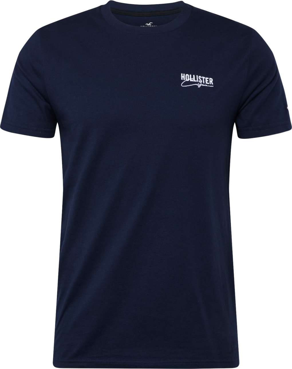 HOLLISTER Tričko 'EMEA' námořnická modř / bílá