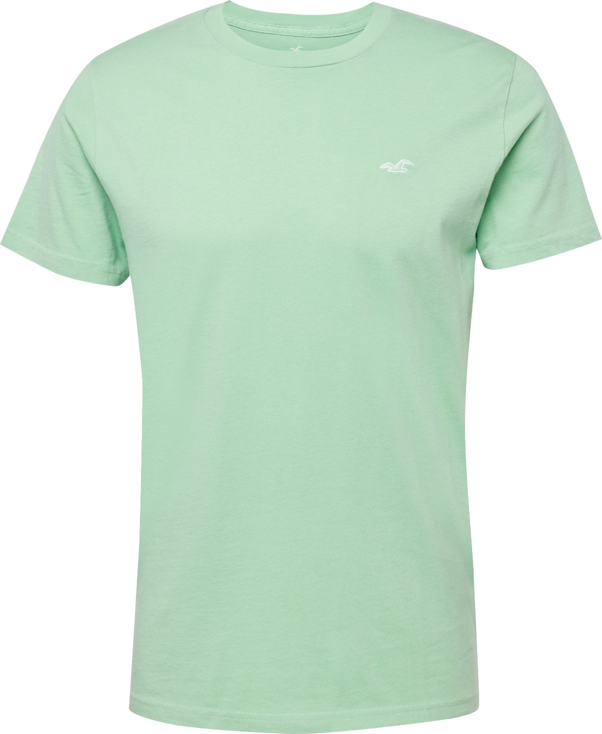 HOLLISTER Tričko světle zelená / bílá