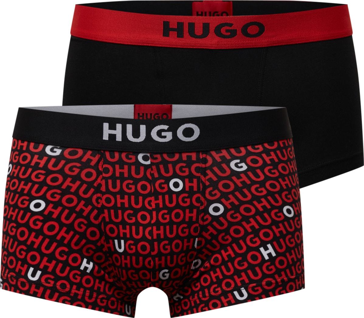 HUGO Boxerky červená / černá
