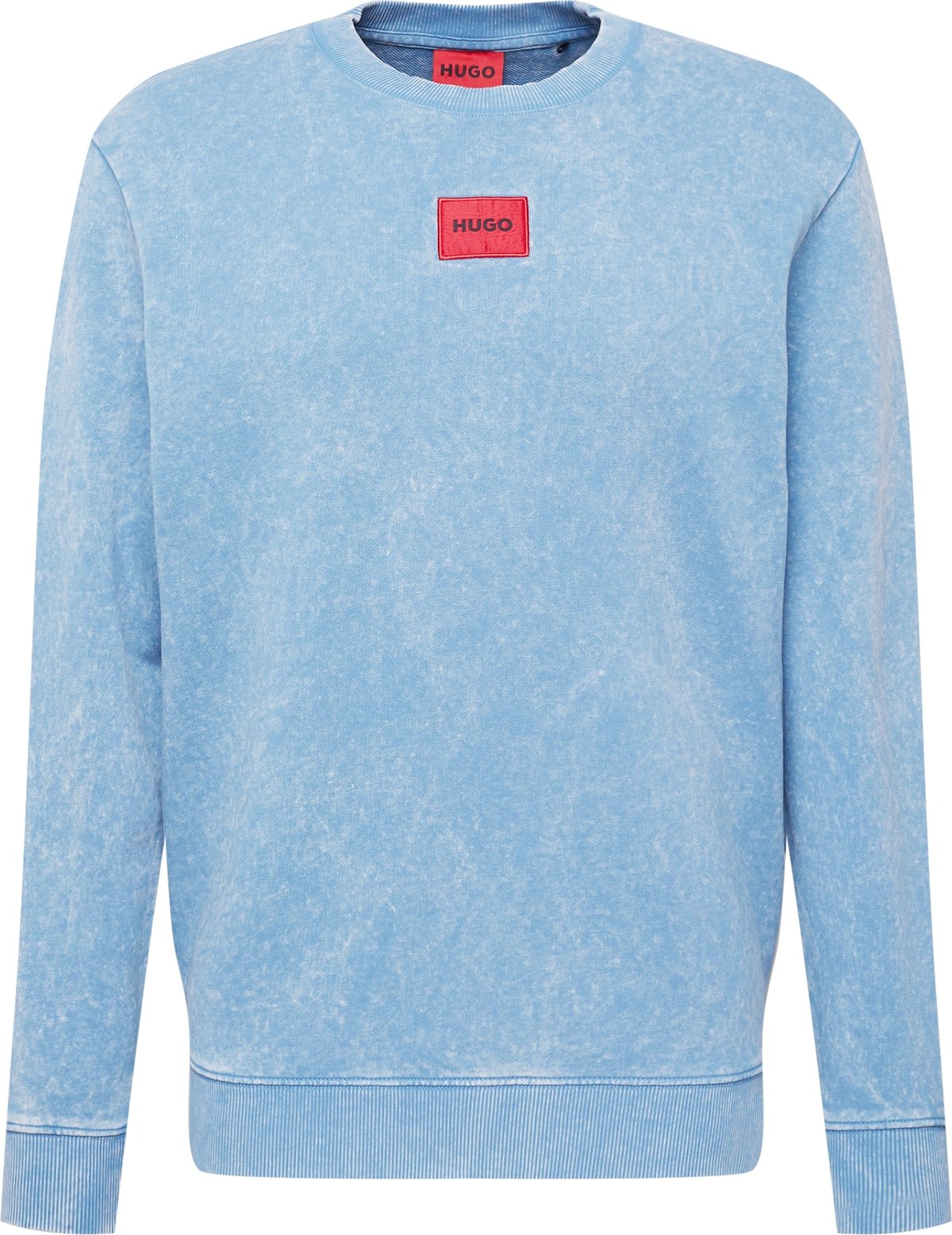 HUGO Mikina 'Dreaty' modrý melír / červená / černá