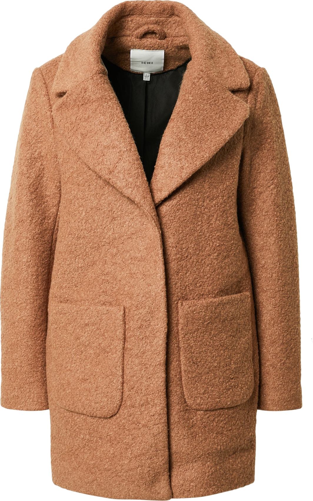 ICHI Přechodný kabát hnědá