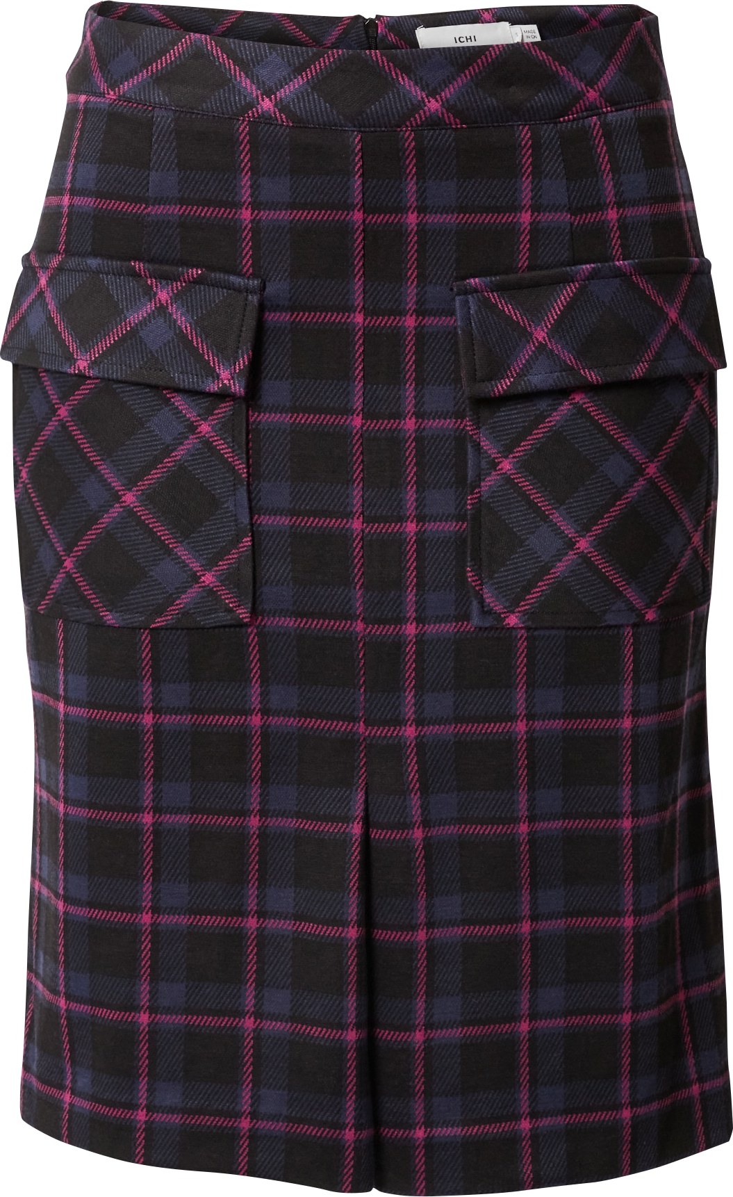 ICHI Sukně 'KATE' marine modrá / pink / černá