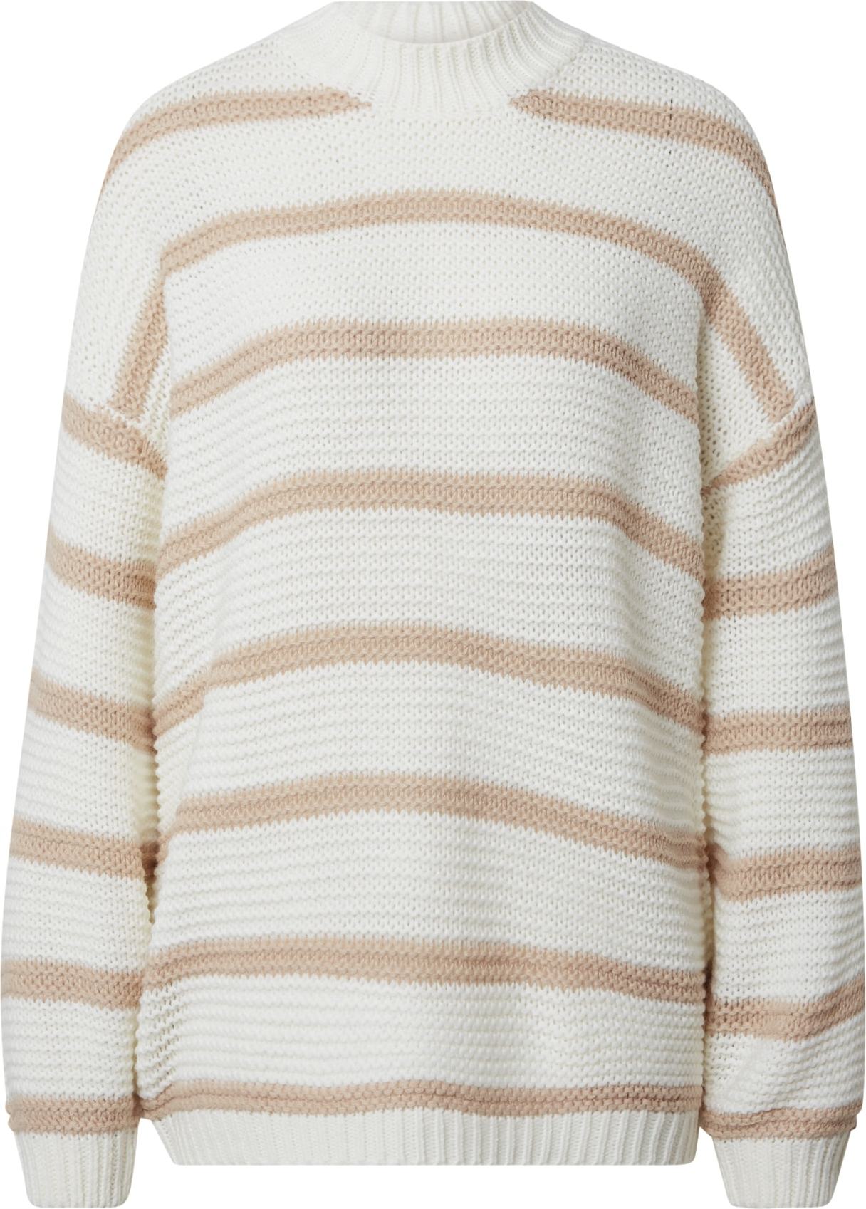 In The Style Svetr 'BILLIE FAIERS' hnědá / bílá