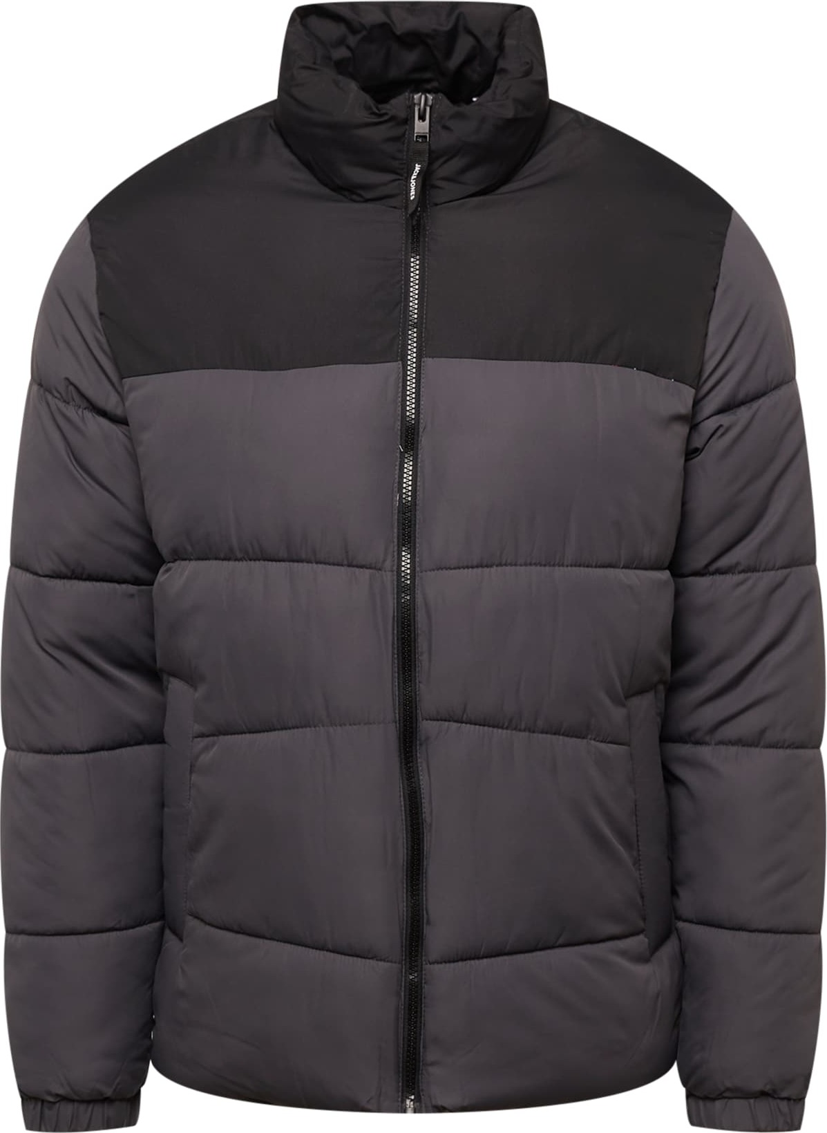 JACK & JONES Zimní bunda 'Chili' čedičová šedá / černá