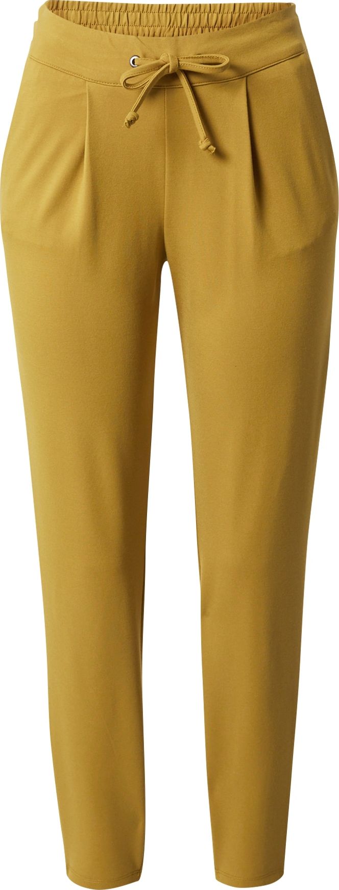 JDY Kalhoty se sklady v pase 'PRETTY' hořčicová