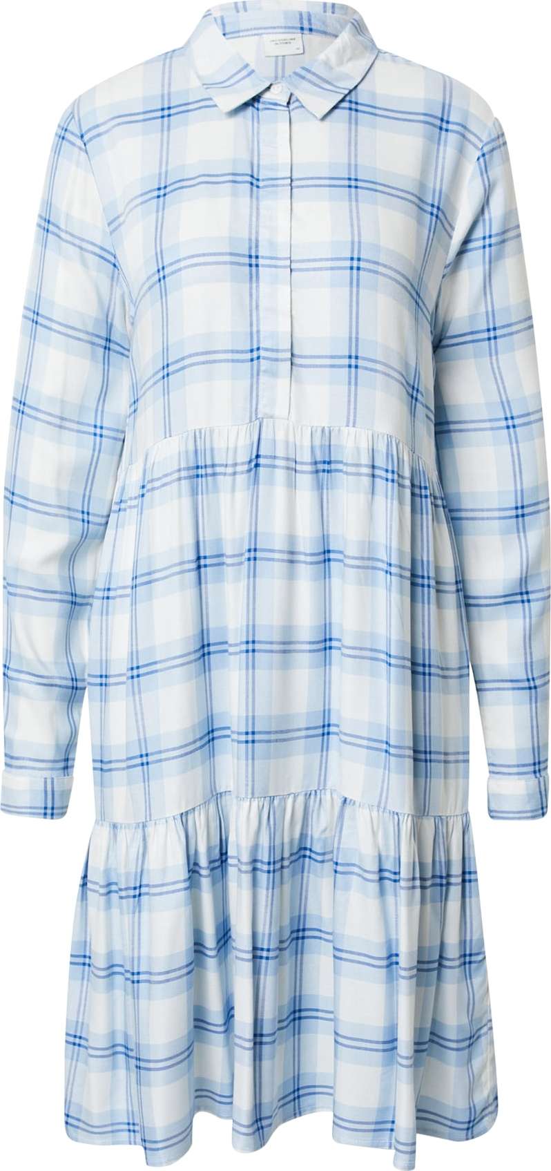 JDY Košilové šaty 'STAY' modrá / světlemodrá / bílá