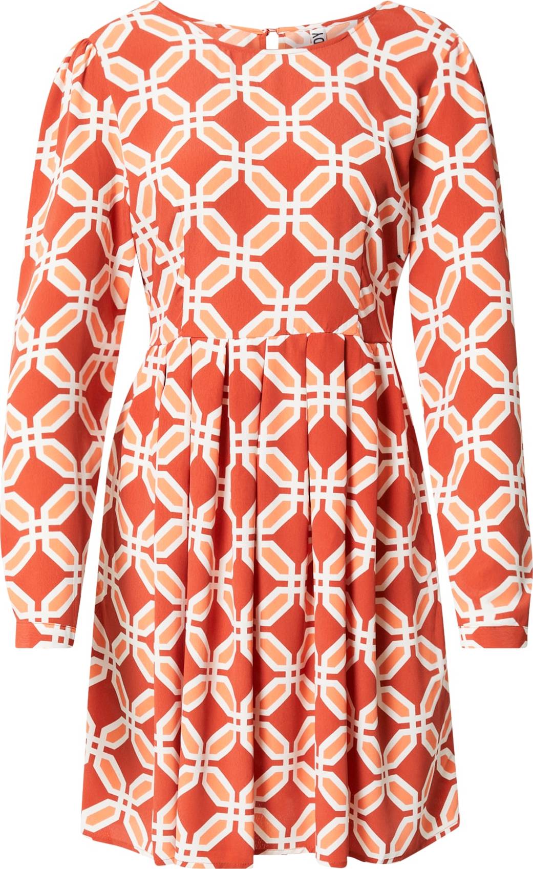 JDY Šaty 'CATHY' jablko / oranžově červená / bílá