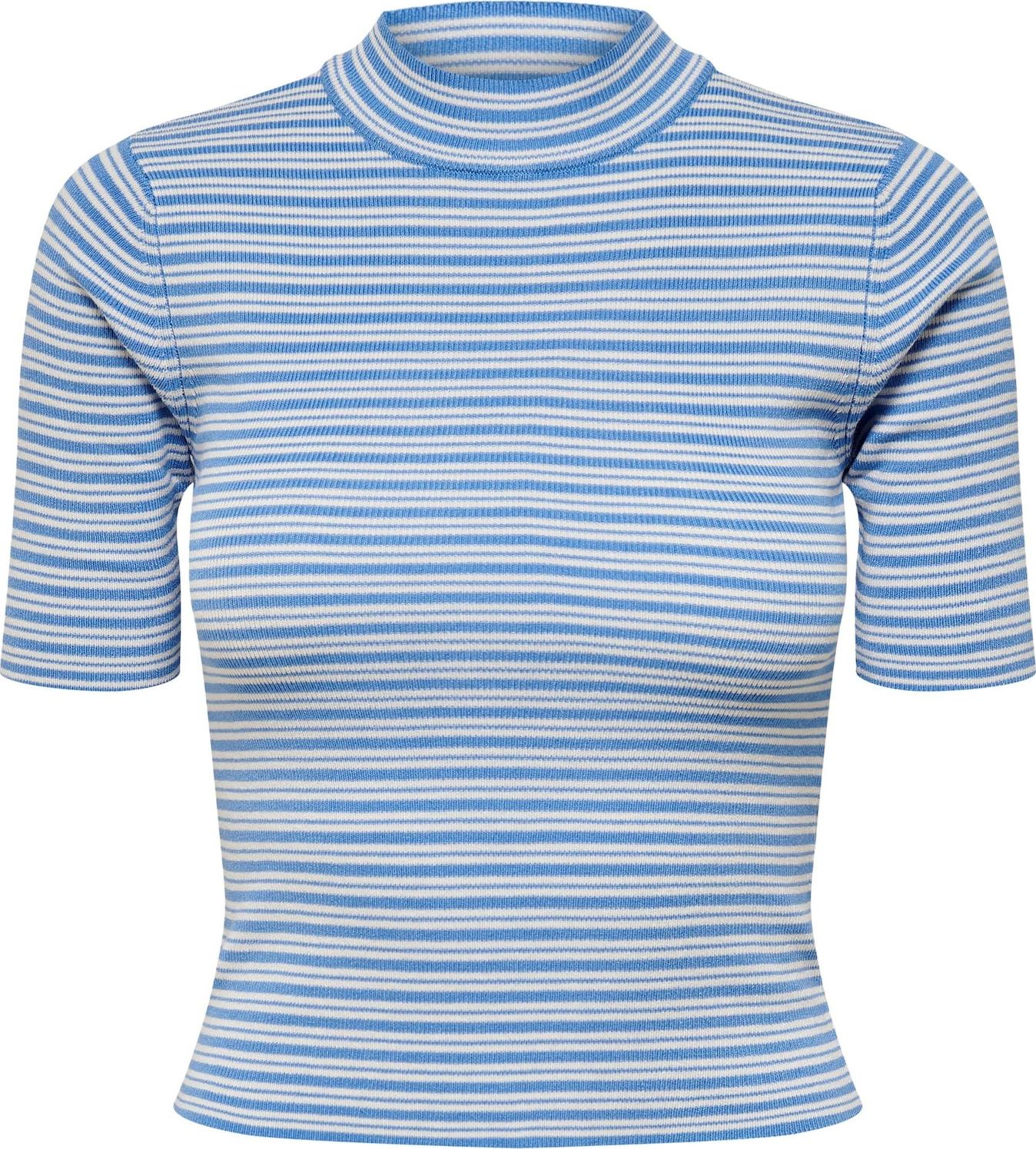 JDY Svetr 'Plum' nebeská modř / bílá