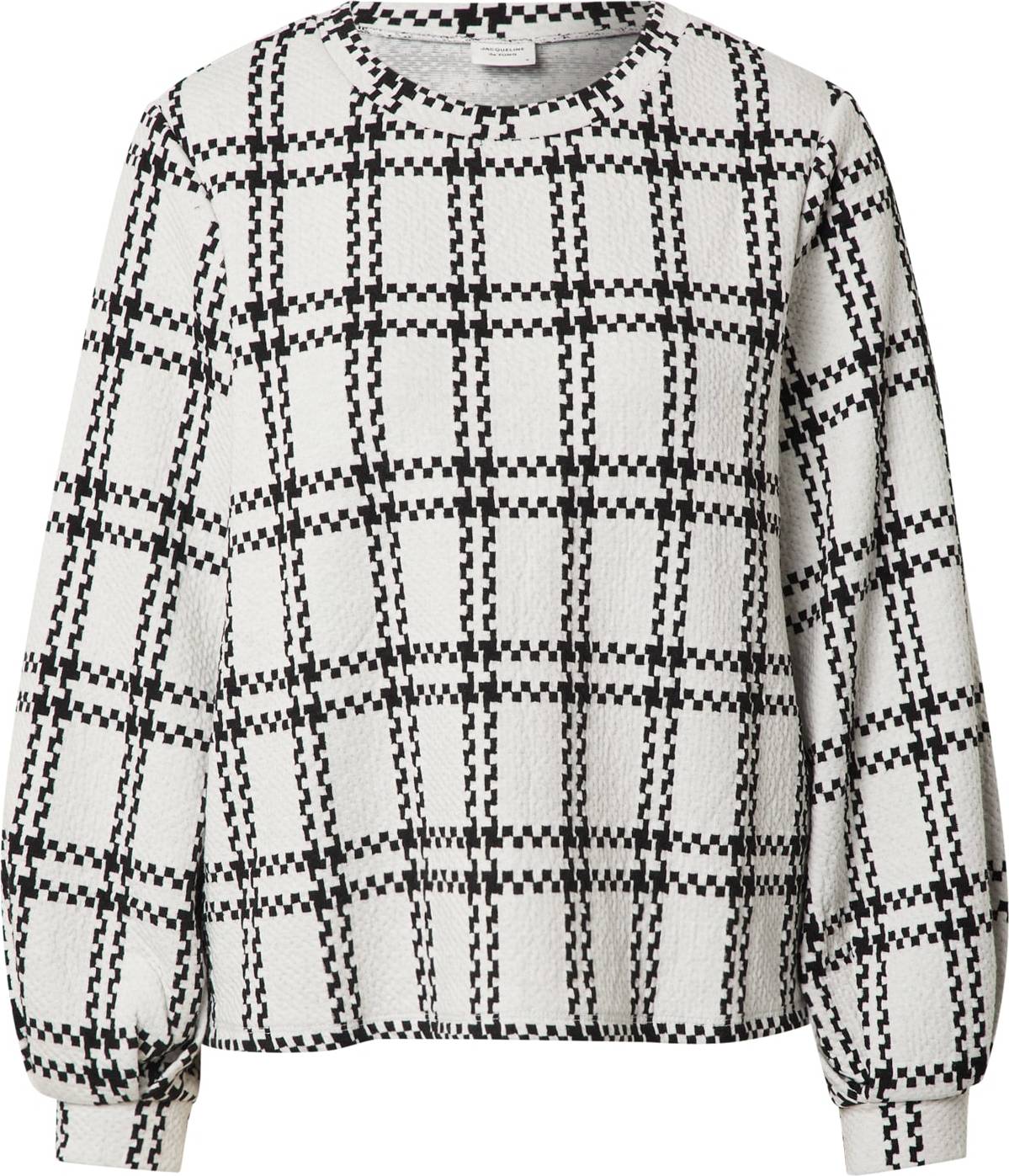 JDY Tričko 'DOVER' černá / bílá