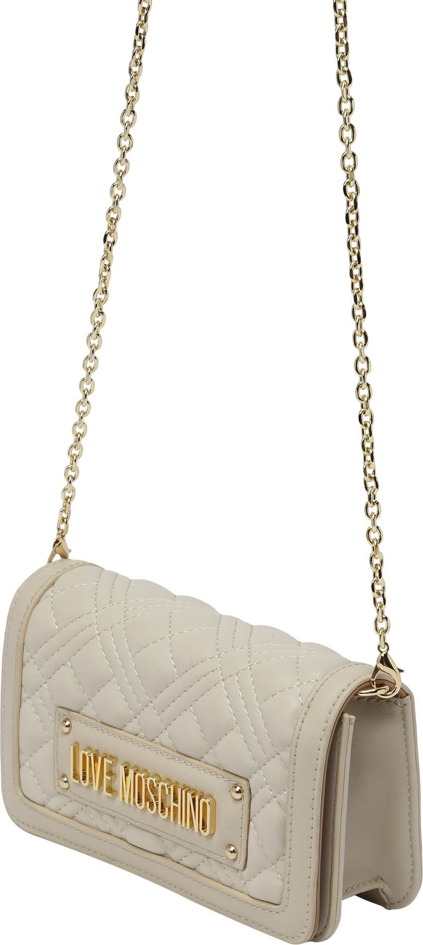 Love Moschino Taška přes rameno krémová