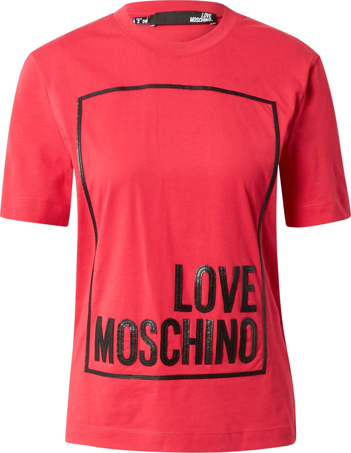 Love Moschino Tričko červená / černá