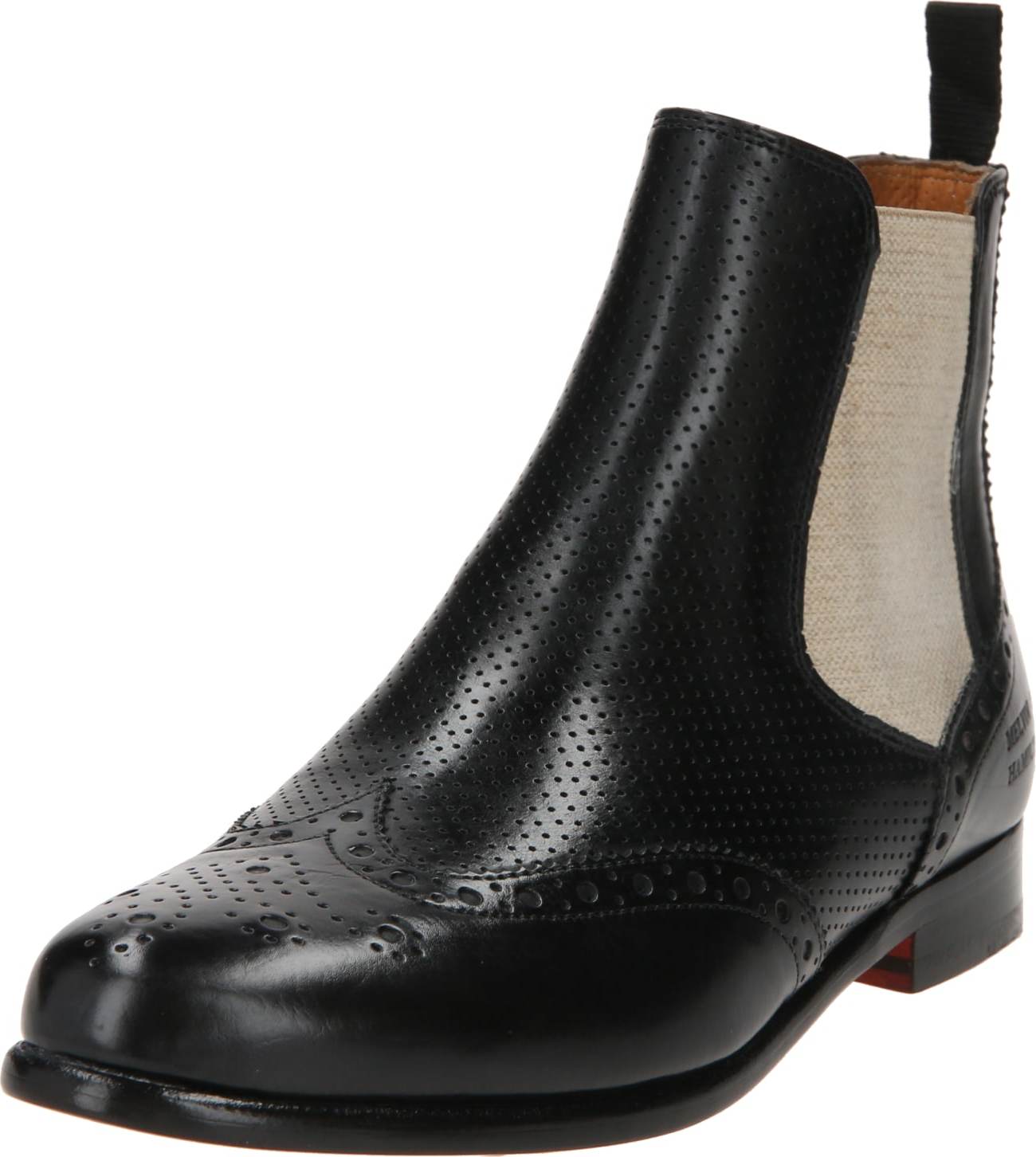 MELVIN & HAMILTON Chelsea boty 'Selina 6' béžový melír / černá